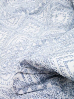 Perkal-Bettwäsche-Set In Blau/ Weiß -Hausdiscounter avance perkal bettwasche set in blau weiss 2