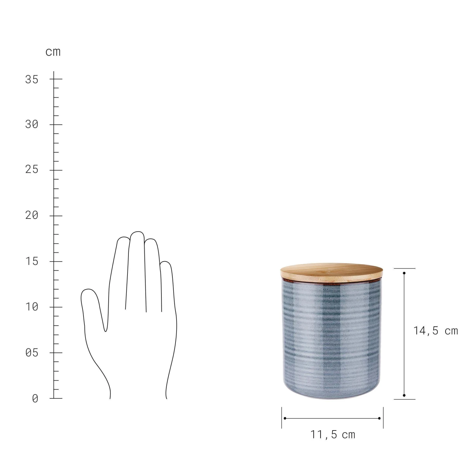 Aufbewahrungsdose 1000ml QUEEN IT In Blau 3 Aufbewahrungsdose 1000ml QUEEN IT In Blau – Bild 3