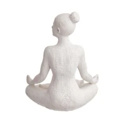 Deko Statue Höhe 24cm LOTUS In Weiß -Hausdiscounter butlers deko statue hohe 24cm lotus in weiss 6