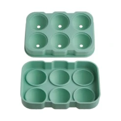 Eiswürfelform XXL 6 Eisbälle COOL DOWN In Salbei -Hausdiscounter butlers eiswurfelform xxl 6 eisballe cool down in salbei 4