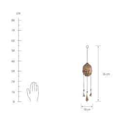 Hängedekoration "Buddha" L 55 X B 10cm BALI In Gold -Hausdiscounter butlers hangedekoration buddha l 55 x b 10cm bali in gold 2