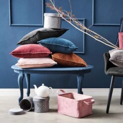 Kissen L 45 X B 45cm COTTON VELVET In Hellbraun 11 Kissen L 45 X B 45cm COTTON VELVET In Hellbraun -Hausdiscounter butlers kissen l 45 x b 45cm cotton velvet in hellbraun 4