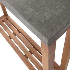 Konsole Mit Zementplatte CONCRETE In Natur-Grau -Hausdiscounter butlers konsole mit zementplatte concrete in natur grau 6