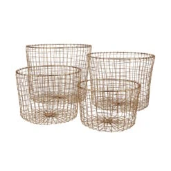 Korb Rund Ø36cm GRID In Gold -Hausdiscounter butlers korb rund o36cm grid in gold 2