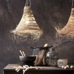 Hausdiscounter -Hausdiscounter butlers lampenschirm hohe 40cm bomas in natur 1