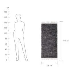 Läufer Rauten L 140 X B 70cm ETHNO LODGE In Schwarz-Natur 7 Läufer Rauten L 140 X B 70cm ETHNO LODGE In Schwarz-Natur -Hausdiscounter butlers laufer rauten l 140 x b 70cm ethno lodge in schwarz natur 2