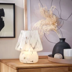 LED Leuchte Höhe 21cm MISS MARBLE In Hellblau 9 LED Leuchte Höhe 21cm MISS MARBLE In Hellblau -Hausdiscounter butlers led leuchte hohe 21cm miss marble in hellblau 2