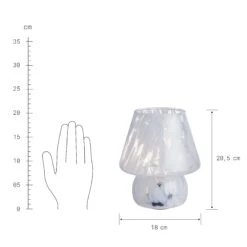 LED Leuchte Höhe 21cm MISS MARBLE In Hellblau 11 LED Leuchte Höhe 21cm MISS MARBLE In Hellblau -Hausdiscounter butlers led leuchte hohe 21cm miss marble in hellblau 4