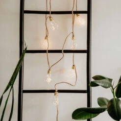 LED Lichterkette Mit Naturseil 15 Lichter Und Stecker BULB LIGHTS In Natur -Hausdiscounter butlers led lichterkette mit naturseil 15 lichter und stecker bulb lights in natur 5