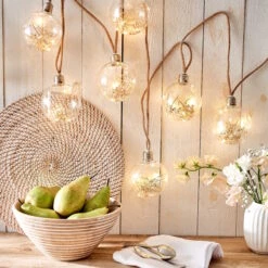LED Lichterkette Trockenblume BULB LIGHTS In Natur 11 LED Lichterkette Trockenblume BULB LIGHTS In Natur -Hausdiscounter butlers led lichterkette trockenblume bulb lights in natur 5