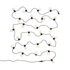 Lichterkette 24 Lichter Outdoor Länge 11m SUNSET In Schwarz-Weiß -Hausdiscounter butlers lichterkette 24 lichter outdoor lange 11m sunset in schwarz weiss 2