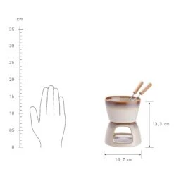 Mini-Fondue Mit 2 Gabeln AU CHOCOLAT In Beige 9 Mini-Fondue Mit 2 Gabeln AU CHOCOLAT In Beige -Hausdiscounter butlers mini fondue mit 2 gabeln au chocolat in beige 2