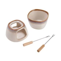 Mini-Fondue Mit 2 Gabeln AU CHOCOLAT In Beige 11 Mini-Fondue Mit 2 Gabeln AU CHOCOLAT In Beige -Hausdiscounter butlers mini fondue mit 2 gabeln au chocolat in beige 4