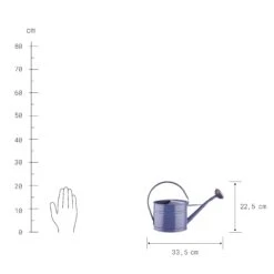 Mini-Gießkanne 1,5l ZINC In Blau -Hausdiscounter butlers mini giesskanne 1 5l zinc in blau 2