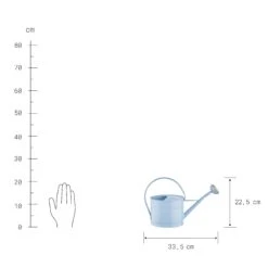 Mini-Gießkanne 1,5l ZINC In Hellblau -Hausdiscounter butlers mini giesskanne 1 5l zinc in hellblau 2