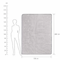 Picknickdecke L 150 X B 200cm WANDERLUST In Taupe-Weiß -Hausdiscounter butlers picknickdecke l 150 x b 200cm wanderlust in taupe weiss 3