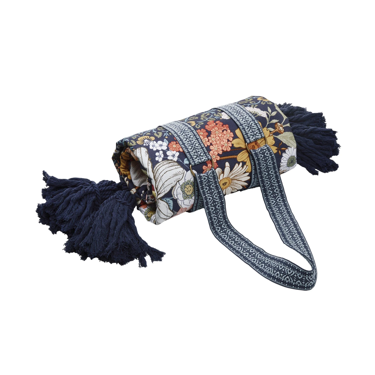 Picknickdecke L 175 X B 154cm BETWEEN FLOWERS In Dunkelblau 1 Picknickdecke L 175 X B 154cm BETWEEN FLOWERS In Dunkelblau