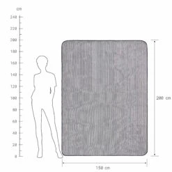 Picknickdecke Streifen L 150 X B 200cm WANDERLUST In Blau-Creme -Hausdiscounter butlers picknickdecke streifen l 150 x b 200cm wanderlust in blau creme 3