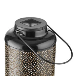 Solar-Laterne H 24cm SOLANA In Schwarz-Gold 7 Solar-Laterne H 24cm SOLANA In Schwarz-Gold -Hausdiscounter butlers solar laterne h 24cm solana in schwarz gold 3