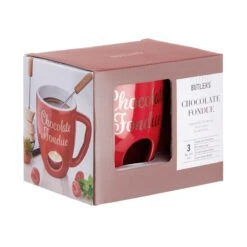Tasse Mit 2 Gabeln CHOCOLATE FONDUE In Rot -Hausdiscounter butlers tasse mit 2 gabeln chocolate fondue in rot 2