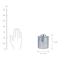 Tischleuchte Glas Ø11cm STILO In Transparent -Hausdiscounter butlers tischleuchte glas o11cm stilo in transparent 2