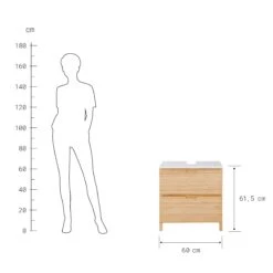 Waschbeckenunterschrank Mit Schublade WHITE SANDS In Natur-Weiß 19 Waschbeckenunterschrank Mit Schublade WHITE SANDS In Natur-Weiß -Hausdiscounter butlers waschbeckenunterschrank mit schublade white sands in natur weiss 3