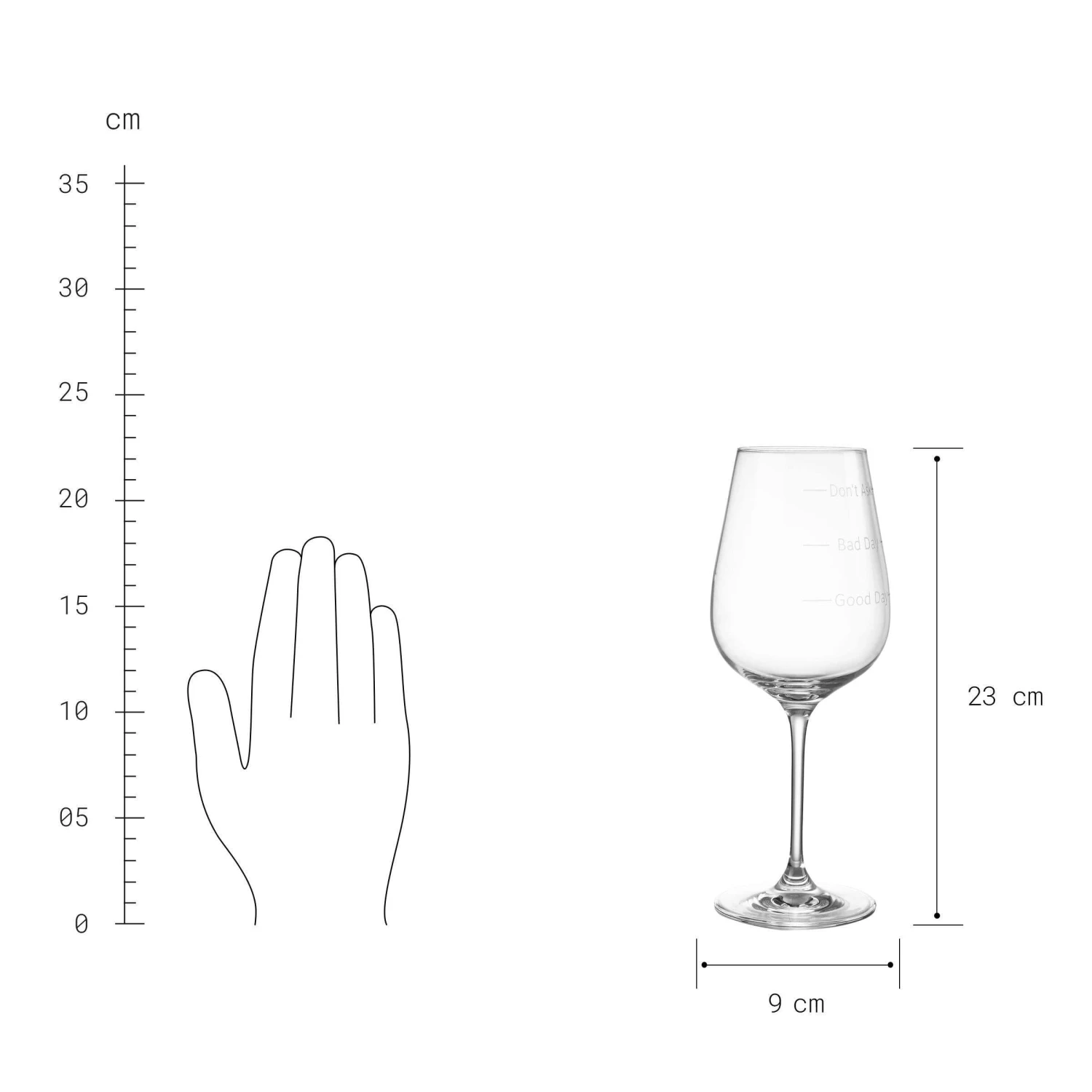 Weinglas 480 Ml DON`T ASK In Transparent 5 Weinglas 480 Ml DON`T ASK In Transparent – Bild 5