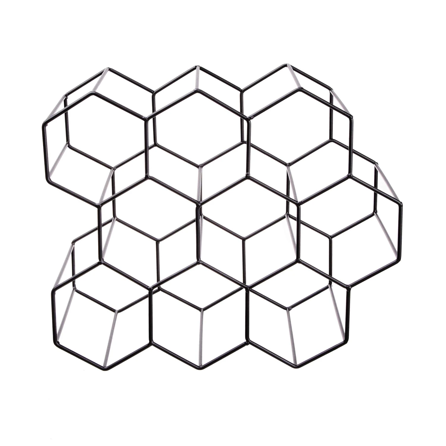 Weinregal Für 9 Flaschen L 36 X H 30cm CUBICLE In Schwarz 3 Weinregal Für 9 Flaschen L 36 X H 30cm CUBICLE In Schwarz – Bild 3