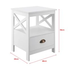Beistelltisch Larsmo In Weiß (H)54cm (B)40cm (T)35cm 9 Beistelltisch Larsmo In Weiß (H)54cm (B)40cm (T)35cm -Hausdiscounter en casa beistelltisch larsmo in weiss h 54cm b 40cm t 35cm 2