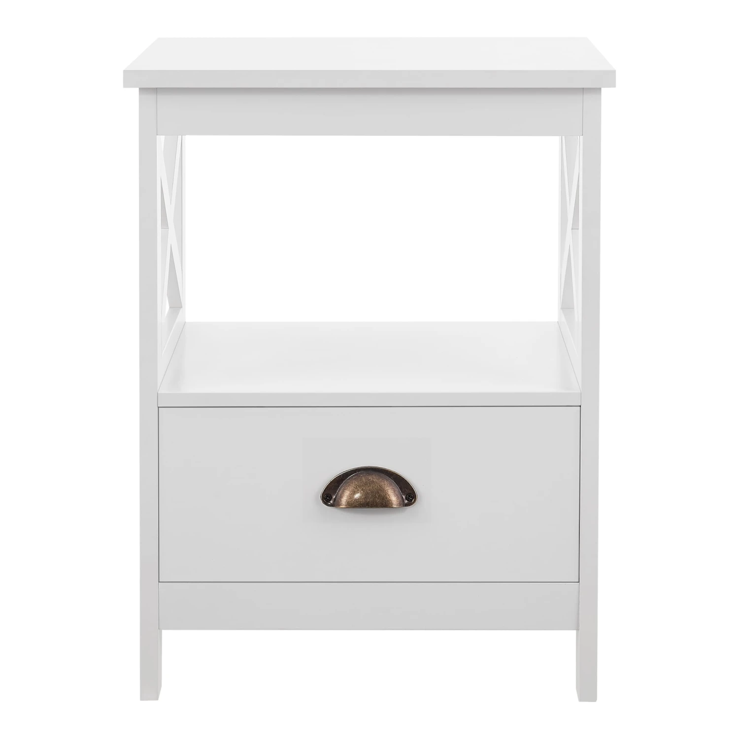 Beistelltisch Larsmo In Weiß (H)54cm (B)40cm (T)35cm 5 Beistelltisch Larsmo In Weiß (H)54cm (B)40cm (T)35cm – Bild 5