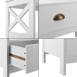 Beistelltisch Larsmo In Weiß (H)54cm (B)40cm (T)35cm 13 Beistelltisch Larsmo In Weiß (H)54cm (B)40cm (T)35cm -Hausdiscounter en casa beistelltisch larsmo in weiss h 54cm b 40cm t 35cm 6