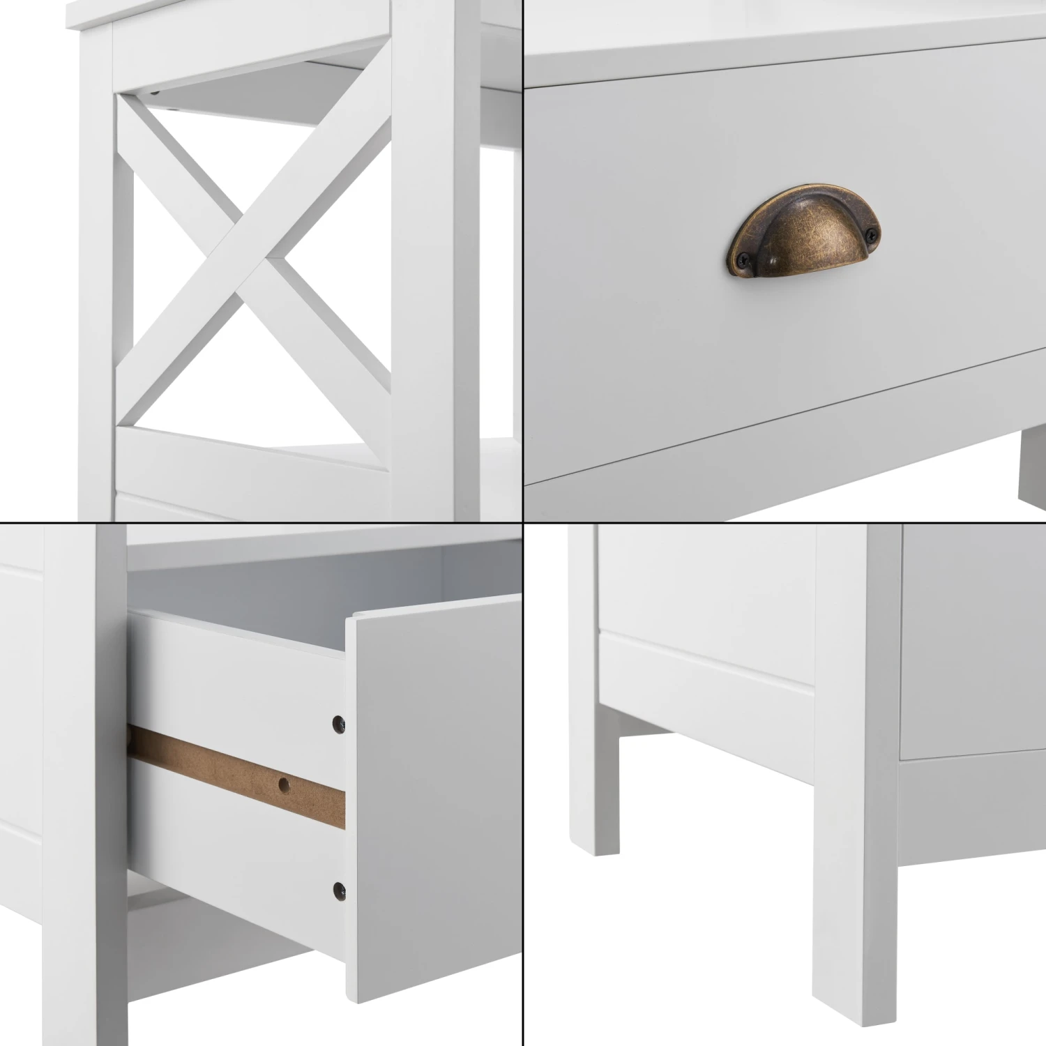 Beistelltisch Larsmo In Weiß (H)54cm (B)40cm (T)35cm 7 Beistelltisch Larsmo In Weiß (H)54cm (B)40cm (T)35cm – Bild 7