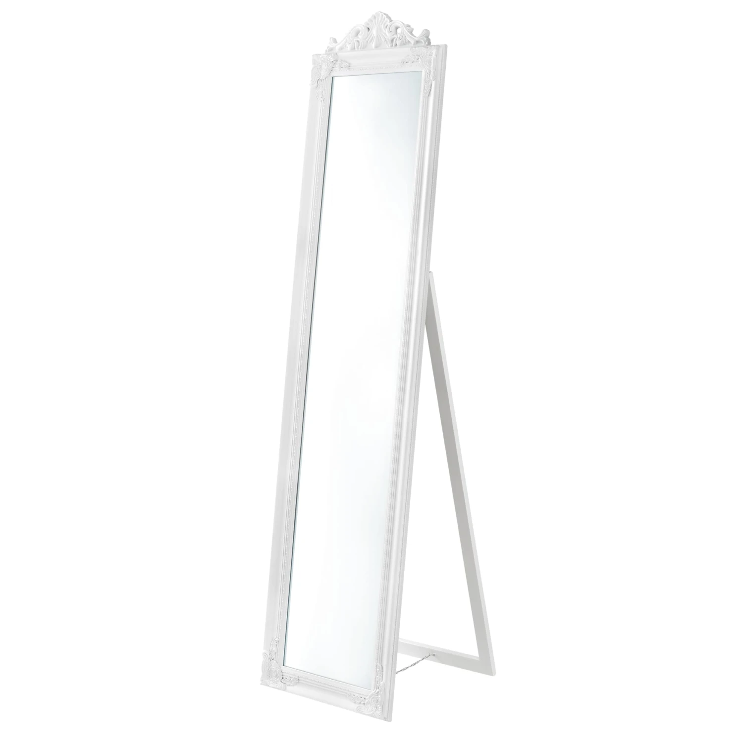 Standspiegel Arezzo In Weiß (H)160cm (B)5cm (L)40cm 2 Standspiegel Arezzo In Weiß (H)160cm (B)5cm (L)40cm – Bild 2