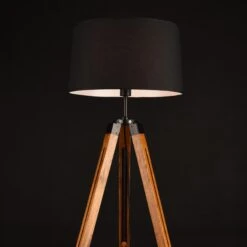 Stehleuchte Lagos In Braun (H)144cm (L)45cm (B)40cm -Hausdiscounter lux pro stehleuchte lagos in braun h 144cm l 45cm b 40cm 2