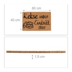 Fußmatte Kekse Dabei? Eintritt Frei! In Natur/Schwarz - 40 X 60 Cm 10 Fußmatte Kekse Dabei? Eintritt Frei! In Natur/Schwarz - 40 X 60 Cm -Hausdiscounter relaxdays fussmatte kekse dabei eintritt frei in natur schwarz 40 x 60 cm 3