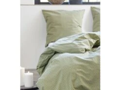 Bettwäsche Classic Stripe 135x200cm In Olive -Hausdiscounter sodahl bettwasche classic stripe 135x200cm in olive 4