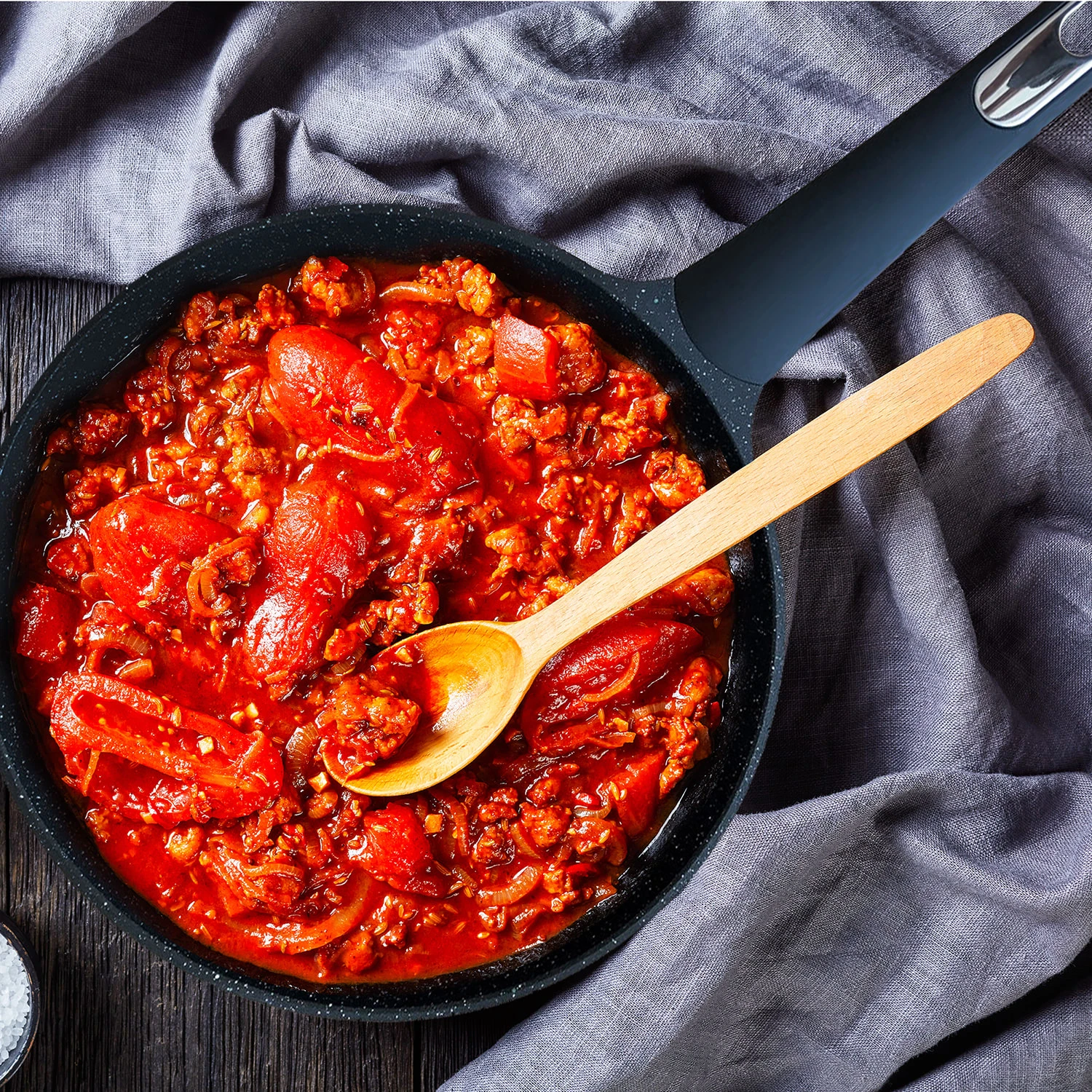 Antihaft-Aluminiumguss-Pfanne Die Mittlere Ø 28 Cm 2 Antihaft-Aluminiumguss-Pfanne Die Mittlere Ø 28 Cm – Bild 2