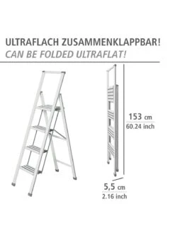 Wenko Alu-Design Klapptrittleiter 4-stufig Weiß In Weiß 24 Wenko Alu-Design Klapptrittleiter 4-stufig Weiß In Weiß -Hausdiscounter wenko alu design klapptrittleiter 4 stufig weiss in weiss 4